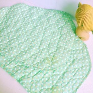 Vintage Quilted Mint Green & White Rabbits/Bunny Placemats